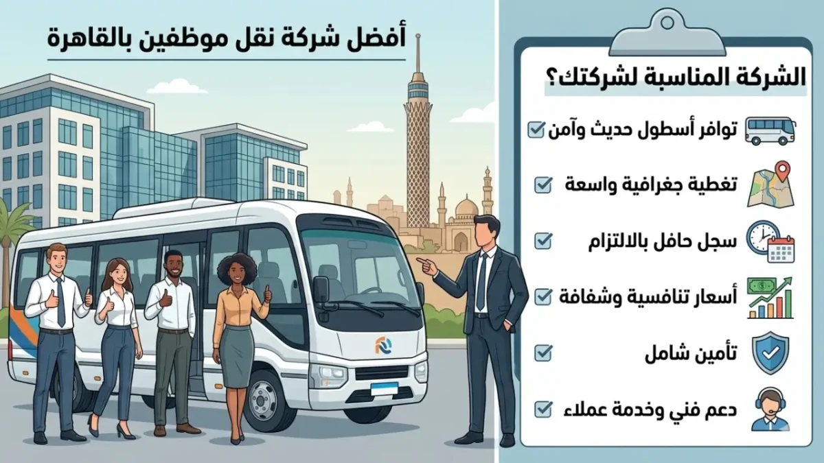 كيف تختار أفضل شركة نقل موظفين بالقاهرة
